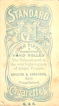 1905-06 Sniders & Abrahams Standard Cigarettes Series B - VFL #NNO Richard Condon Back